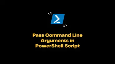 Pass Command Line Arguments In Powershell Script