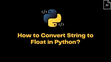 Convert String To Float In Python