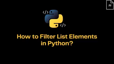 How To Filter List Elements In Python