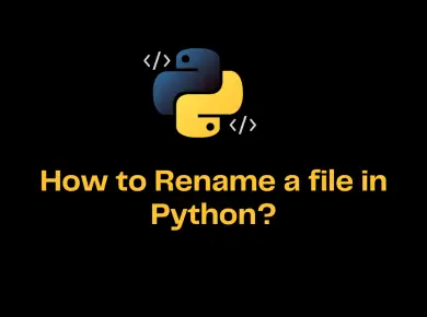 How To Rename A File In Python