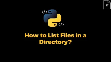 Python - List Files In A Directory