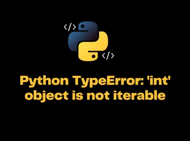 Python Typeerror 'Int' Object Is Not Iterable