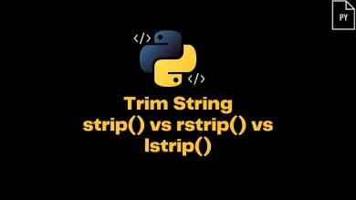 Python Trim String Strip() Vs Rstrip() Vs Lstrip()