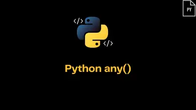 Python Any()