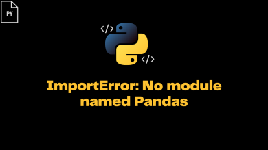 Importerror No Module Named Pandas