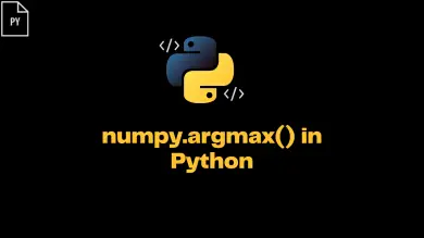 Numpy.argmax() In Python