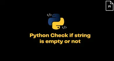 Python Check If String Is Empty Or Not