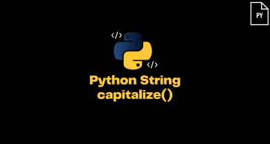Python String Capitalize()