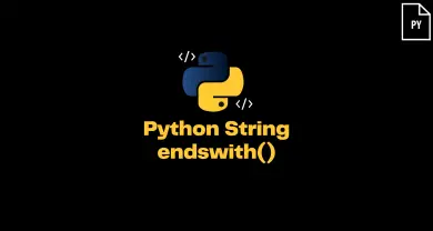 Python String Endswith()