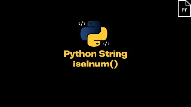 Python String Isalnum()