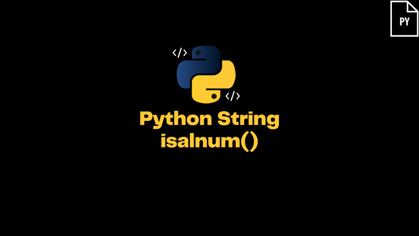 Python String isalnum()