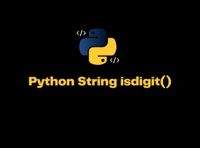 Python String Isdigit()