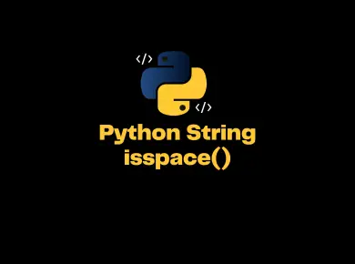 Python String Isspace()