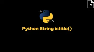 Python String Istitle()