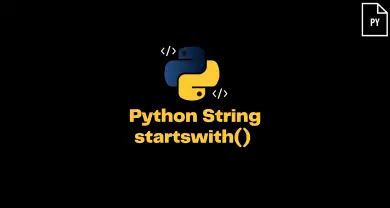 Python String startswith()