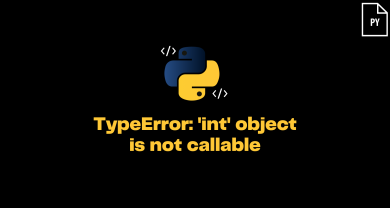 Typeerror 'Int' Object Is Not Callable