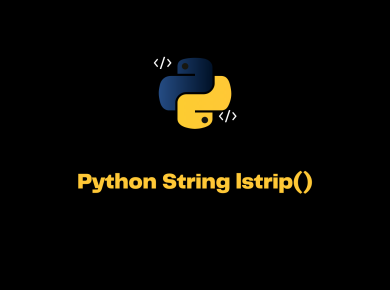 Python String Lstrip()
