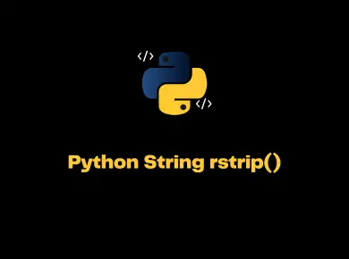 Python String Rstrip()