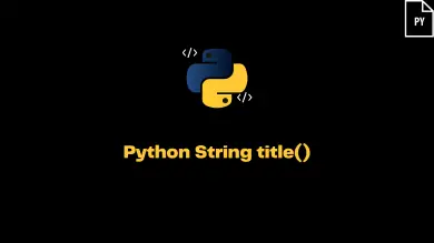 Python String Title()