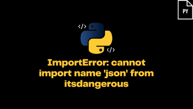 Importerror: Cannot Import Name 'Json' From Itsdangerousom Itsdangerous