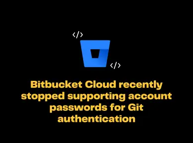 Remote: Bitbucket Cloud Recently Stopped Supporting Account Passwords For Git Authentication