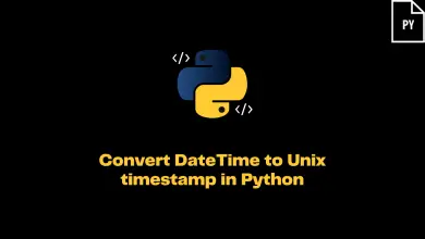 Convert Datetime To Unix Timestamp In Python