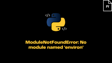 Modulenotfounderror: No Module Named 'Environ'