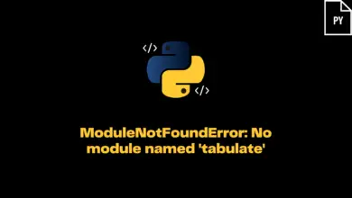 Modulenotfounderror: No Module Named 'Tabulate'