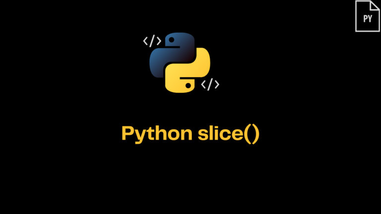 Python slice() - ItsMyCode